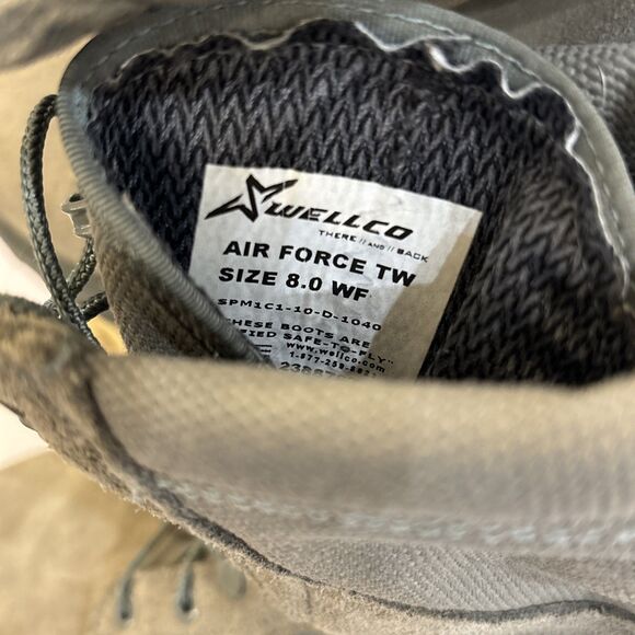 Wellco Air Force TW Gore-Tex Flight Deck Sz 8 WF Boots Cold Weather Safety Toe main image 12
